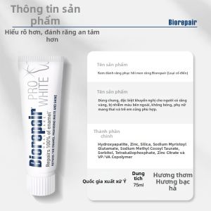 Biorepair | Kem Đánh Răng Chăm Sóc Nướu Đa Hiệu Quả Hỗ Trợ Cải Thiện Màng Bạc Răng Cho Hơi Thở Thanh Tẩy Dành Cho Da Nhạy Cảm