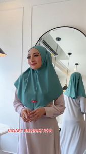 𝐕𝐈𝐐𝐀𝐒𝐓 - Bergo Daily Non pet AZALEA Jilbab Jersey Premium Size M Menutupi Dada | Hijab Instan Kerudung Olah Raga & Casual Jilbab Sport Nonpet Polos Bergo HAMIDAH