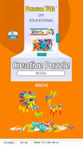 Mainan Anak Edukasi Creative Puzzle Blocks Toys Pipa besar Mainan DIY Bricks Model PIPE / mainan motorik