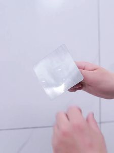 1PC 7 x 7 cm Hooks Wall Sticker Transparent Multifunctional Sticker Home Kitchen Organized