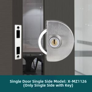 Stainless Steel 304 Frame Wood Door Glass Lock