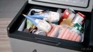 Alpicool C15 Portable Freezer12 Volt Car Refrigerator 16 Quart (15 Liter) Fast Cooling 12V Car Fridge -4℉~68℉ Car Cooler 12/24V DC and 100-240V AC for Outdoor Camping RV Truck Boat