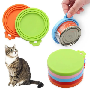Silicone Canned Lid Sealed Feeders Food Can Lid For Puppy Dog Cat Storage Top Cap Reusable Cover Lid Health Pet Supplies