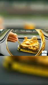 Tượng Phật Di Lạc Ô Tô Chứa Tinh Dầu Phụ Kiện Trang Trí Xe hơi Mang Lại May Mắn Hạnh Phúc Tài Lộc
