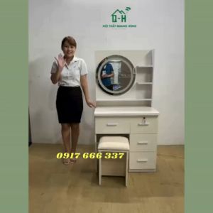 BÀN TRANG ĐIỂM NHỰA ĐÀI LOAN CÓ GƯƠNG LED CẢM ỨNG GIÁ RẺ TẠI XƯỞNG - GIAO NHANH 2H