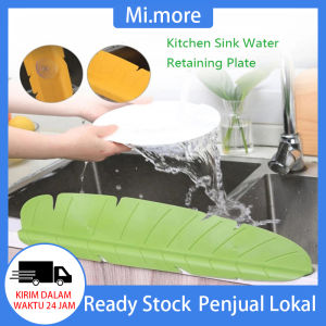 Mi.more Papan Penghalang Cipratan Air Sink Wastafel Bahan Silikon Motif Daun / Kitchen Sink Water Splash Board Guard Leaf Style