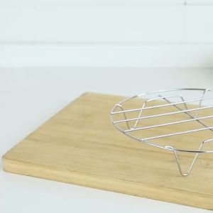 Tatakan Panas Stainless 20CM: Alas Piring Rack Steamer Berkualitas