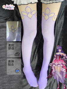 Quần Tất Cosplay Nhung Idol Singer Kingdom of Glory Wang Zhaojun Quần Tất Nữ Phong Cách Hoạt Hình Thủ Công Có Họa Tiết Sọc Dễ Thương