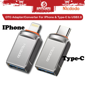 [1YrWarranty] Mcdodo USB 3.0 To Type-C OTG / Lightning OTG Adapter Convertor OT860 for Mobile Phone Tablet