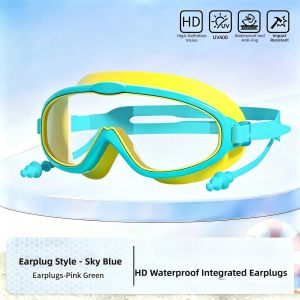 KUWUBIANJING | Children Water Battle Swimming Goggles Waterproof Anti-fog HD