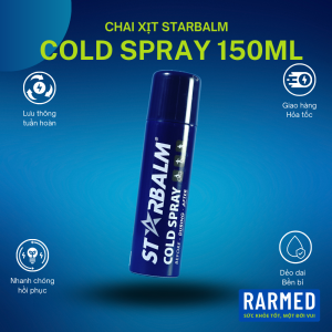 Chai xịt lạnh STARBALM COLD SPRAY 150ml - During & After giảm đau hồi phục nhanh