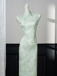Green Elegance Daily Wear Youth-oriented Elegant Traditional Chinese Cheongsam