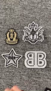 Miếng Sticker Thêu Ủi hình logo thương hiệu cao cấp