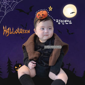 Childrens Pumpkin Baby Hair Band Cute Super Cute Handmade Childrens Halloween Boys Accessories Cartoon Girl Baby Headdress