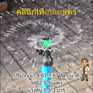 สปริงเกอร์เกษตร 3ระบบ รุ่น 318-D | ปรับน้ำฝอย-สายฝน เกลียวใน 1/2” & 3/4” ประหยัดน้ำ ทนทาน ใช้งานง่าย