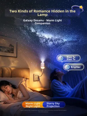 Onefire | Night Light Projector Voice-Controlled Starry Sky for Baby Feeding and Sleeping Eye-Protective