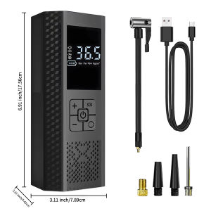 Car Air Pump Portable Wireless Pump For Car Tires Bicycle Basketball Electric Air Compressor Small Mini Tire Inflator 150 Psi