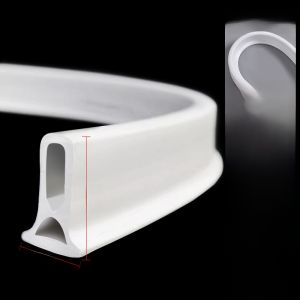 Bathroom Kitchen Waterproof Silicone Sealant Strip Shower Room Floor Threshold Partition Water Barrier Accessory