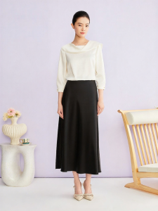 Elegant Fashion 3D Collar Shirt 7/8 Sleeve