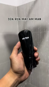Sữa rửa mặt nam AM-MAN AM AGERASIA 100ml dạng gel ngăn ngừa mụn dưỡng ẩm làm sạch da sáng da - Hàng chính hãng