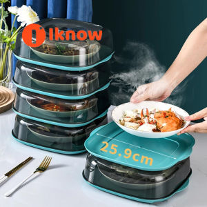 I know 1 layer square Premium Stackable Food Cover Tudung Saji Thermal Food Cover Dining Table Leftovers Storage Household Winter Cover Dish Artifact Food Thick Thermal Insulation