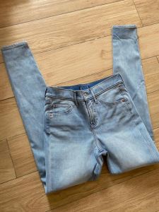 High Waist Slim Fit Jeans Womens Elastic Tummy Control Bootcut Denim Pants Large Size Pencil Pants Cotton Stretch Fabric