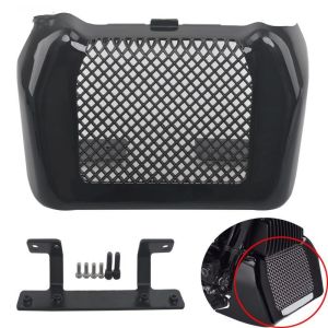 Motorcycle Oil Cooler Cover Case Kit With Bracket ABS For Harley Touring Road King Freewheeler Street Electra Glide 2017-2022
