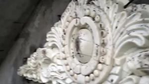 Roman Column Carving Mold Relief Flower Board Wall Flower Hanging Flower Cement Flower Edge Model European Style Villa Stencil Template