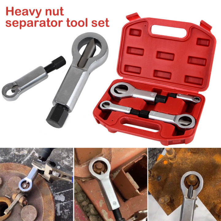 4pcs/1set Heavy-Duty Nuts Splitter Tools Set Nut Breaker Tool Durable ...