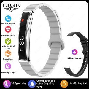 LIGE | Đồng Hồ Thông Minh Thời Trang Nữ 2026 Chế Độ Thể Thao Theo Dõi Sức Khỏe Đo Nhịp Tim Chống Nước IP68 Đồng Hồ Thông Minh Nam