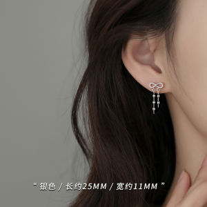 Luxurious 925 Sterling Silver Butterfly Knot Earrings for Women Elegant Fashion Jewelry Studs Earrings Trendy Accessory