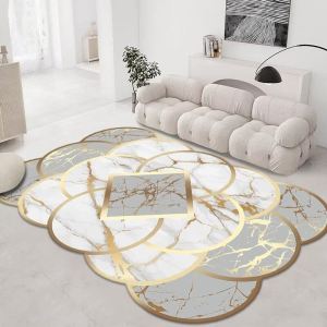 VIKAMA Light Luxury Crystal Velvet Living Room Carpet Sofa Coffee Table Blanket Dirt Resistant Bedroom Bed Blanket Home Decor