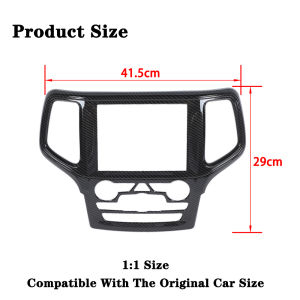Car Navigation GPS Panel Decorative Cover Trim Protector for Jeep Grand Cherokee 2019 2020 2021 2022 2023 Interior Mouldings