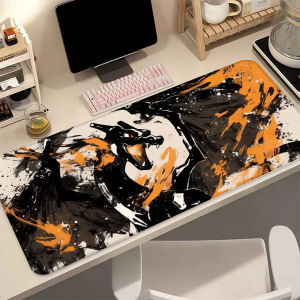 Bandai | Charizard Pokemon Mouse Pad XXL Extended Gaming Desk Mat Anti-Slip Rubber Stitched Edge HD Print Gamer Gift for Dragon Type Fans