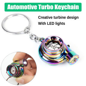 Car Metal Keyring Sound Turbo Key Sleeve Bearing Spinning Model Turbine Turbo Ring Key Turbo Shaped