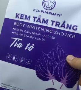 Tắm Trắng Tía Tô Eva Pharmaci thành phần tự nhiên 200g