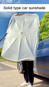 1pc Foldable Car Windshield Sun Shade Umbrella Car UV Cover Heat Insulation Front Window Interior Protection