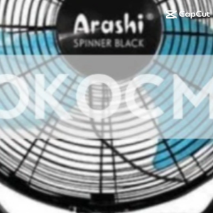 Arashi Spinner Black ARF 161820 RC Kipas Angin Industri Lantai & Dinding 161820 Inch 2in1 + Remote / 3 Speed Button SNI