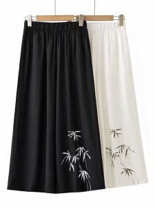 Quần Dài Cotton Lanh Phong Cách Trung Hoa Mới Quần Dài Rộng Rãi Thường Ngày Cho Nữ Quần Dài Yoga Mùa Hè Cổ Điển Dân Tộc Zen