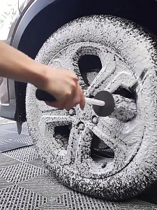 Car tire cleaning brush automatic wheel rim brush cleaner wheel hub brush Dust Remover Car Wash microfiber brush wheel rim cleaning Non-Slip Handle Detailing Brush Auto Care