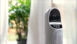 Philips Tower Fan Bladeless Electric Fan Inverter Stand Fan with Remote Control Tower Air Conditioner Fan Low Noise Home Office Air Cooler Evaporative Fan Spray Fan Floor Stand Fan 3 speeds wind