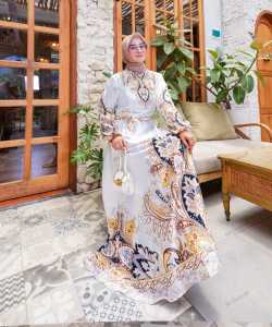 Gamis Jumbo Satin BKK Terbaru / Dress Shania Maxi