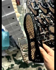 Mesh Ballet Flats Womens Summer New Arrival Buckle Patent Leather Trim Comfortable Breathable Hollow-out Niche Single-layer Shoes for Women