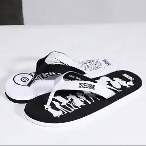Bandai | One Piece Anime Flip Flops Luffy Pirate King Color Block Casual Fashion Slippers Korean Version Beach Minimalist Sandals Gifts