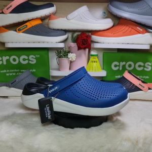 Crocs LiteRide Clog (งาน Hi-End ส่งฟรี) รองเท้าลำลองรัดชน  สีมาใหม่ 36---46  สีน้ำตาล เหมาะกับผู้ชายมากเลยค่ะ