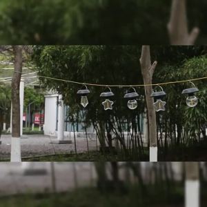 Solar Tungsten Filament Hanging Light Outdoor Balcony Waterproof Solar Lamp Patio Landscape Garden Decoration