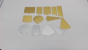 Golden or Silvery Mousse Paper Plates 100 Pcs/Pack Cake Cardboard Pastries Display Tray Decorative Tools Dessert Board Base