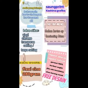 Banner Berdiri Custom Bisa Request Suka-suka Free Desain