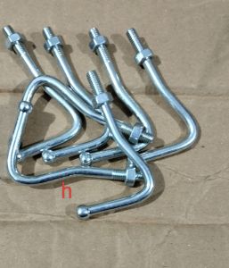 Besi gantungan barang motor universal buat semua jenis motor warna silver harga satuan