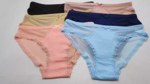CELANA DALAM WANITA - CD PREMIUM BAHAN KATUN DAN NYLON TERBAIK BAG BELAKANG TRANSPARAN LEMBUT 89696